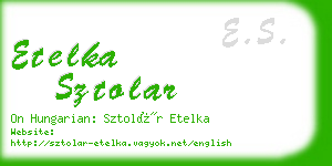 etelka sztolar business card